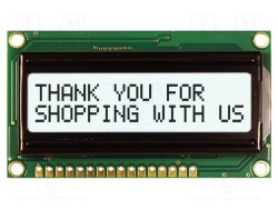 NHD-0216HZ-FWF33C - NEWHAVEN DISPLAY INTERNATIONAL