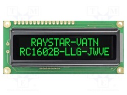 RC1602B-LLG-JWVE - RAYSTAR OPTRONICS
