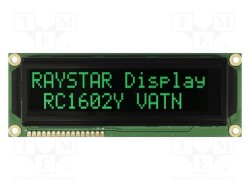 RC1602Y-LLG-JWVE - RAYSTAR OPTRONICS