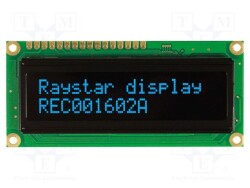 REC001602ABPP5N01 - RAYSTAR OPTRONICS