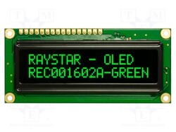REC001602AGPP5N01 - RAYSTAR OPTRONICS