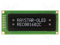 REC001602CWPP5N01 - RAYSTAR OPTRONICS