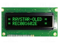 REC001602EGPP5N01 - RAYSTAR OPTRONICS