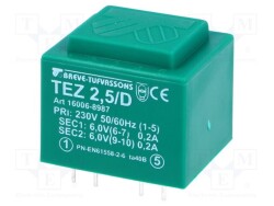 TEZ2.5/D/6-6V - BREVE TUFVASSONS
